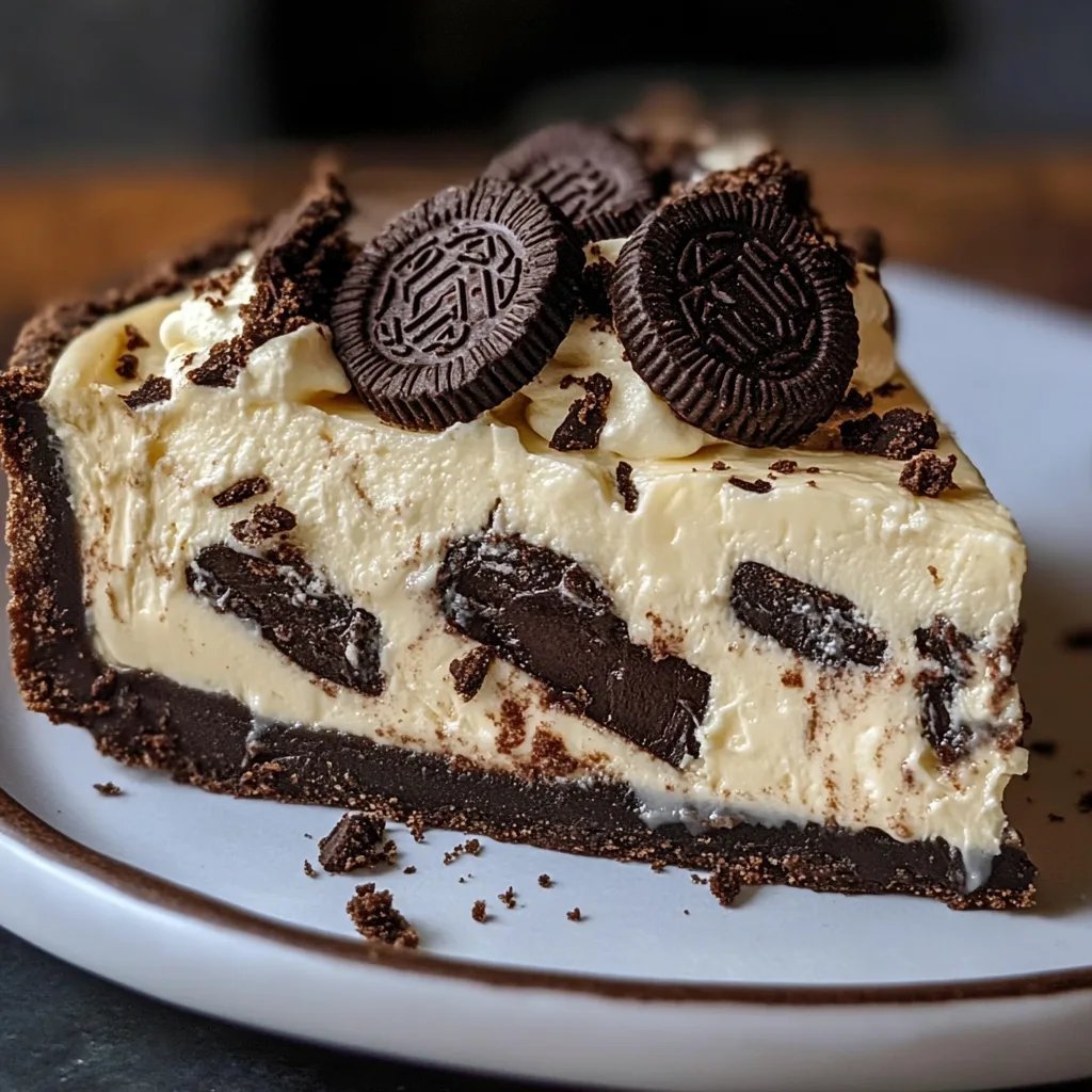 Peanut Butter Oreo Pie