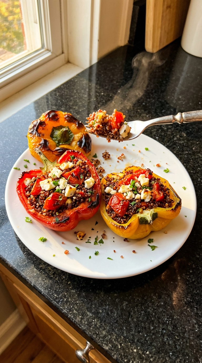 Stuffed Bell Peppers with Feta