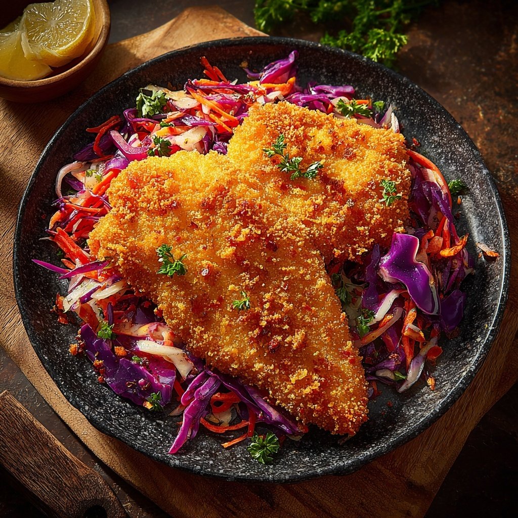 Fried Catfish with Spicy Slaw
