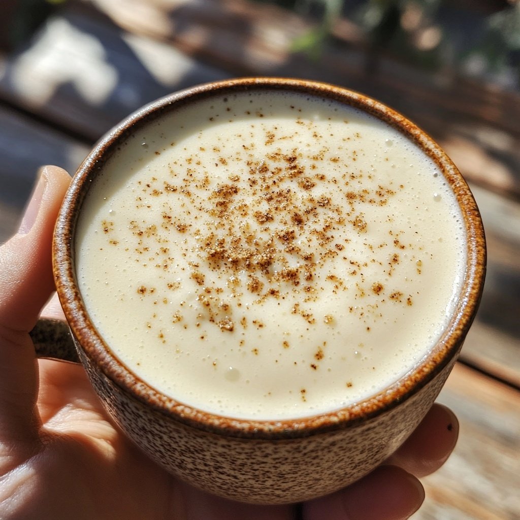 Creamy Eggnog Latte