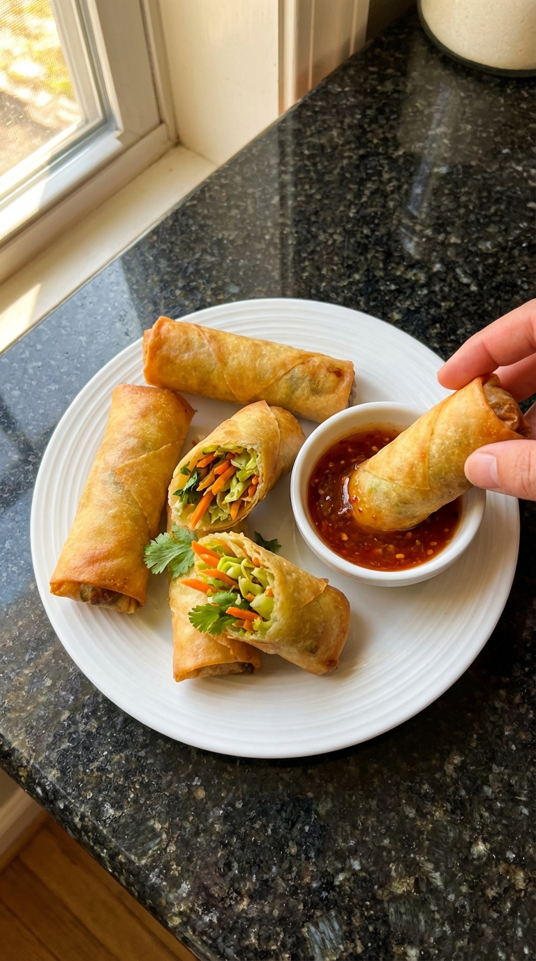 Crunchy Vegetable Spring Rolls