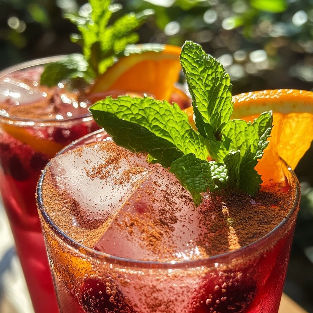 Spiced Cranberry Mocktail