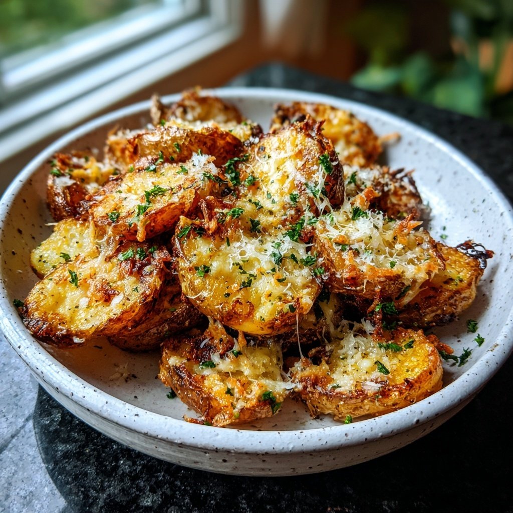 Garlic Parmesan Airfryer Potatoes