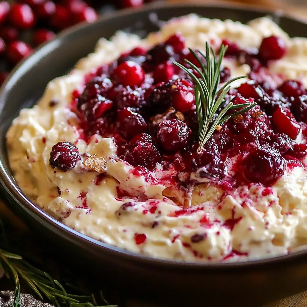 Creamy Cranberry Cream Cheese Dip With Sour Cream