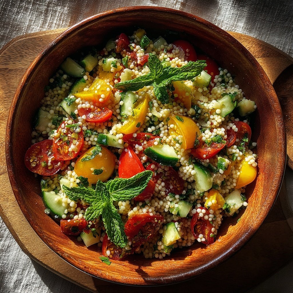 Mediterranean Couscous Salad Bowl