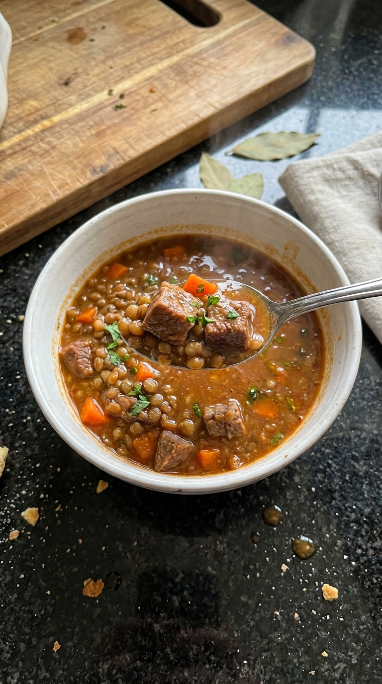 Beef and Lentil Soup Special