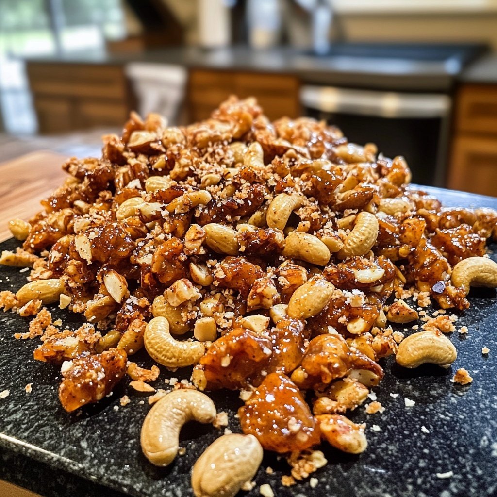 Sweet, Salty, Spicy Party Nuts