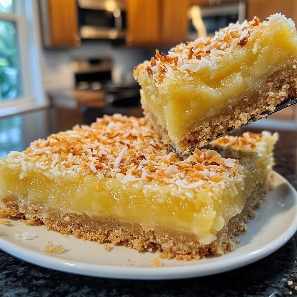 Meyer Lemon Bars with Coconut