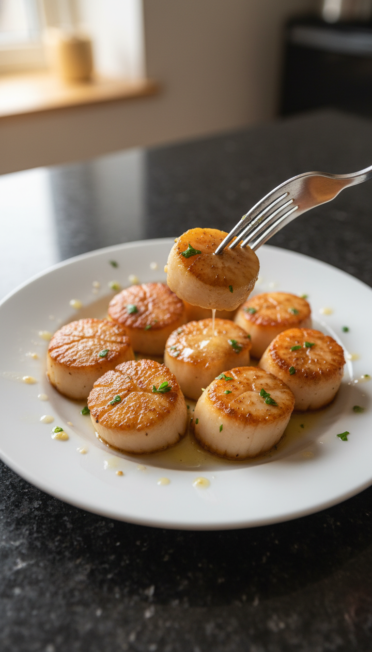 Garlic Butter Seared Scallops