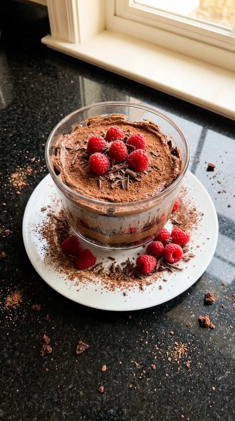 Dark Chocolate Raspberry Trifle