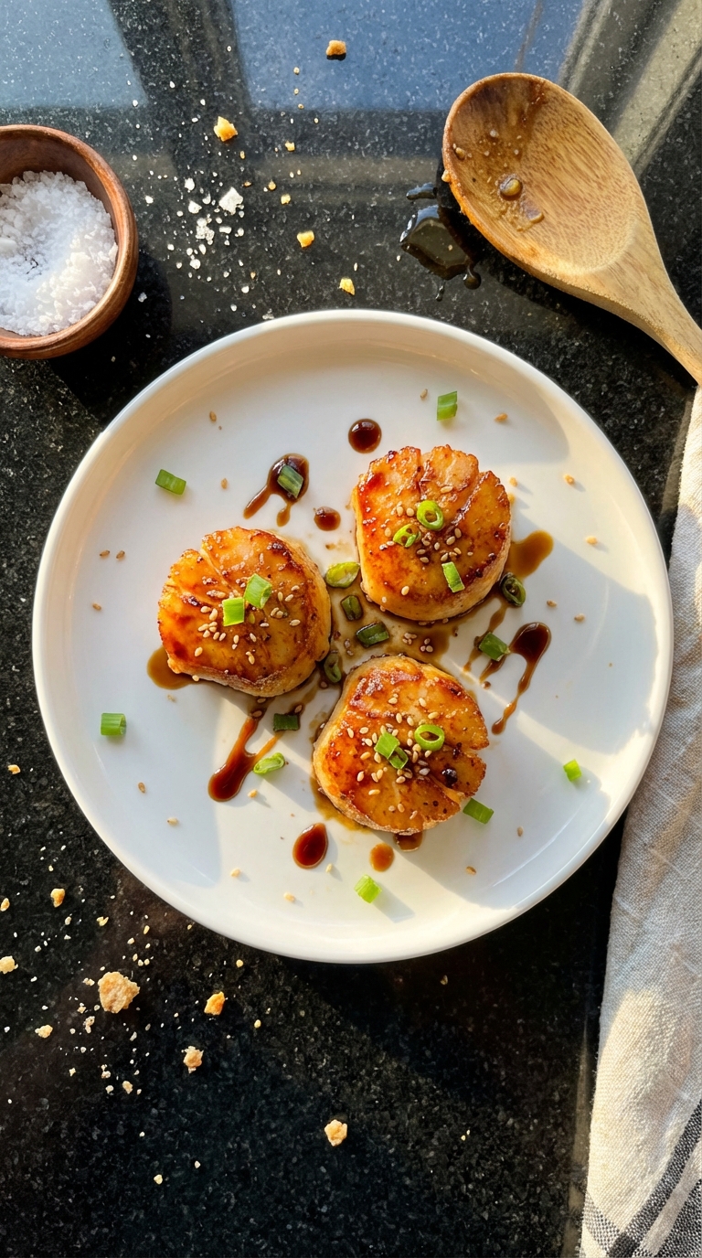 Ginger Soy Seared Scallops